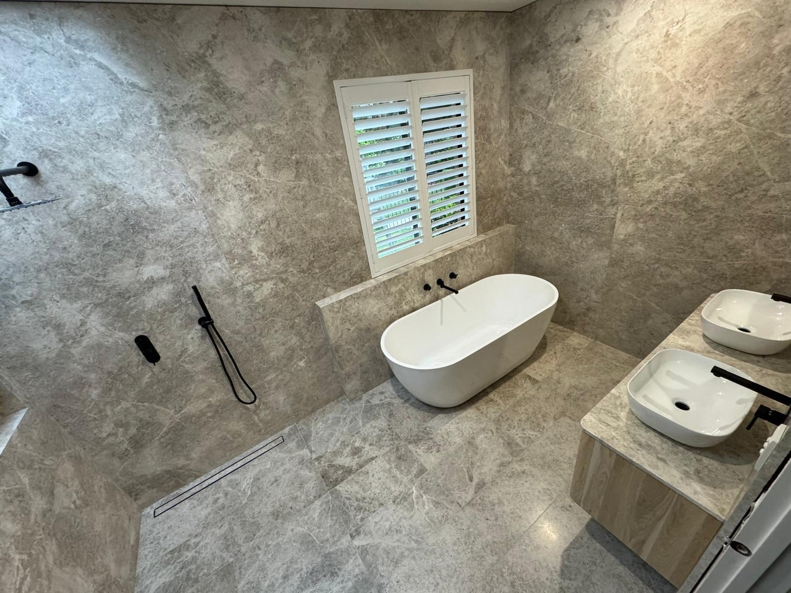Shuttered Bathroom, Sandringham, Bathroom renovation in Melbourne